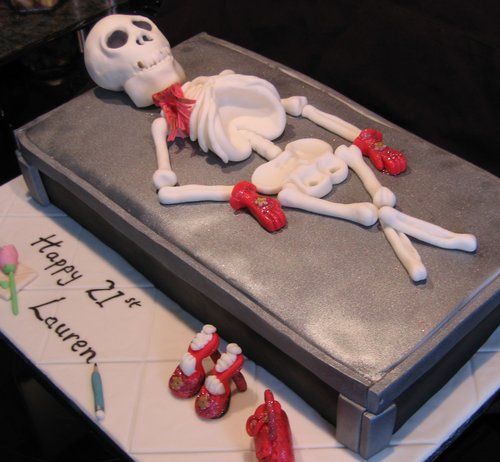 Skeleton Scrape Cake- Order Online Skeleton Scrape Cake @ Flavoursguru