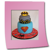 Super Hero Birthday Cake from 45